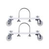 2 Pieces Electric Heater Caster Frame Base Accessories Spare Parts Smooth and Easy to Move Replacements with Wheels, White Wheel view 1