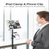 Elitehood iPad Tripod Stand, 65 Inch Height Adjustable Stand Holder with 360 Rotating Floor Tripod for 9.5-14.5 Inch Tablets view 2