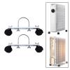  1 Pair Electric Heating Oil Heater Support Holder Accessory Professional Length 21cm Carbon Steel Easily Install Replacements, Black Wheel view 4