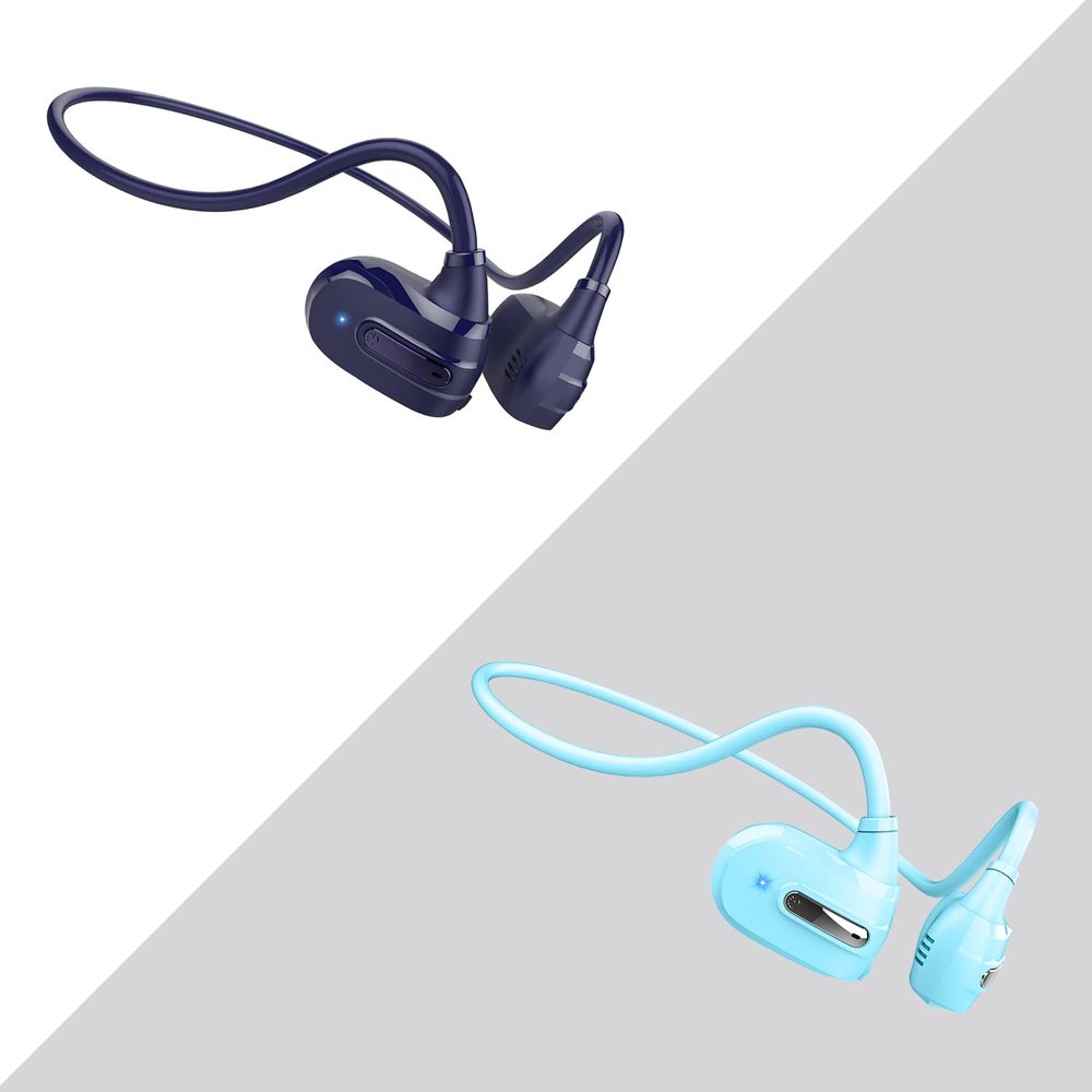 BANIGIPA Kids Headphones, Open Ear Headphones Comfortable for Teens Child Boys Girls, Wireless Bluetooth 5.3 Headset w/Mic for School/Tablet/Travel, 13g Ultra-Light, Protect Hearing, 10H Playtime