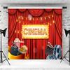15x10ft Camera Action Backdrop Movie Night Red Tents Cinema Photography Background Movie Theme Party Banner Decorations Supplies Photo Booth Props view 4