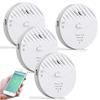 EverNary WiFi Window Alarm System, 4 Pack Glass Break Detection with Phone APP, 120dB Smart Alarms with Adjustable Vibration Sensor for Car,Home Security (4) view 1