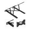 Adjustable Laptop Stand,Computer Stand,Portable Laptop Stand,Foldable Aluminum Alloy Computer Stand,Foldable for Easy Storage Fits All Laptops (Black) view 2