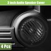 ACROPIX Universal 3" Car Speaker Grills Cover Round 3 Inch Audio Speaker Subwoofer Guard Protector Case with Mounting Screws ABS Black - Pack of 4 view 2