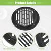 ACROPIX Universal 3" Car Speaker Grills Cover Round 3 Inch Audio Speaker Subwoofer Guard Protector Case with Mounting Screws ABS Black - Pack of 4 view 4