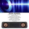 Estink Wired Desktop Speaker, ABS 60Hz-20kHz 360 Degree HiFi Stereo Subwoofer USB Powered 3.5mm Plug Portable Desktop Long Speaker for Home Audio TV Computer Tablet view 4
