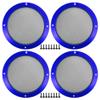 ACROPIX Universal 6.5" Car Speaker Grills Cover Mesh Round 6.5 Inch Audio Speaker Subwoofer Guard Protector Case with Mounting Screws Iron Blue - Pack of 4 view 1