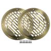 ACROPIX Universal 4.5" Car Speaker Grills Cover Round 4.5 Inch Audio Speaker Subwoofer Guard Protector Case with Mounting Screws ABS Bronze Tone - Pack of 2 view 1