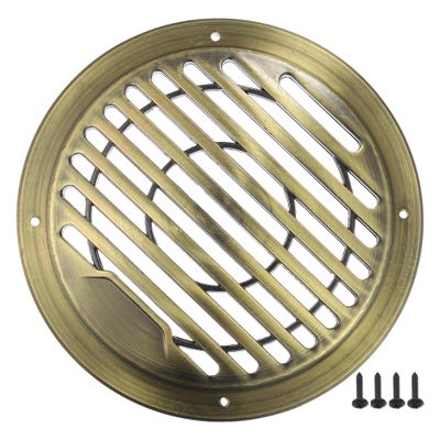 ACROPIX Universal 4.5" Car Speaker Grills Cover Round 4.5 Inch Audio Speaker Subwoofer Guard Protector Case with Mounting Screws ABS Bronze Tone - Pack of 1
