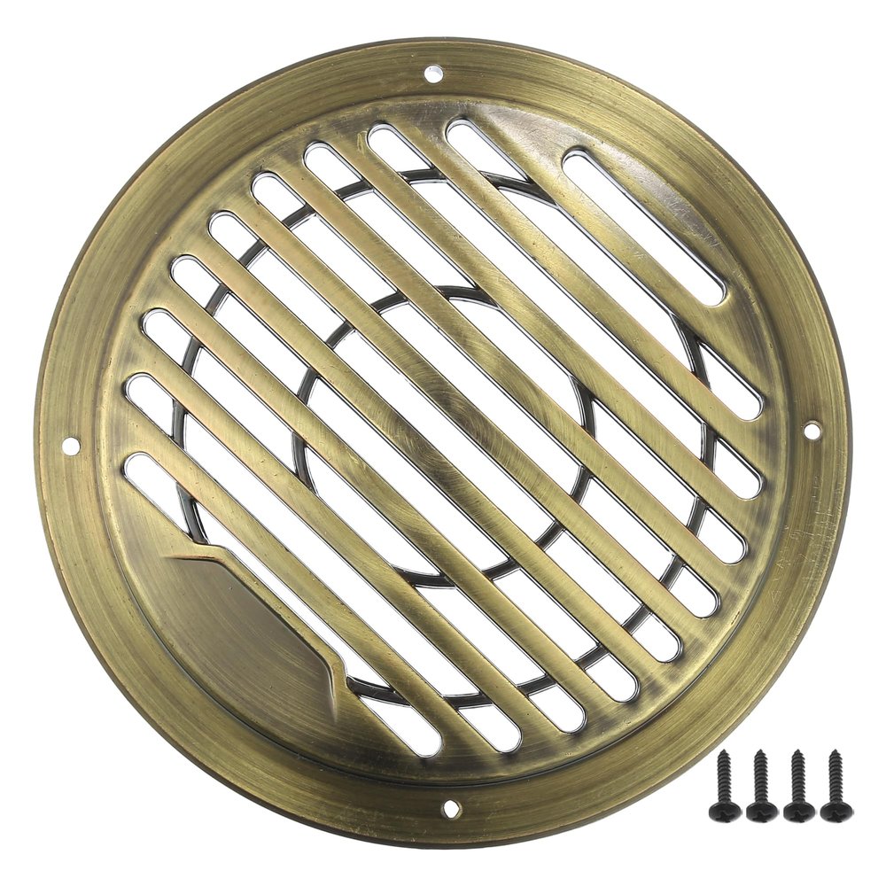 ACROPIX Universal 4.5" Car Speaker Grills Cover Round 4.5 Inch Audio Speaker Subwoofer Guard Protector Case with Mounting Screws ABS Bronze Tone - Pack of 1