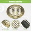 ACROPIX Universal 4.5" Car Speaker Grills Cover Round 4.5 Inch Audio Speaker Subwoofer Guard Protector Case with Mounting Screws ABS Bronze Tone - Pack of 1 view 4