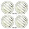 ACROPIX Universal 3" Car Speaker Grills Cover Round 3 Inch Audio Speaker Subwoofer Guard Protector Case with Mounting Screws ABS Silver Tone - Pack of 4 view 1
