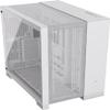 CORSAIR 6500D Airflow Mid-Tower ATX Dual Chamber PC Case  Tempered Glass  Reverse Connection Motherboard Compatible  No Fans Included  White view 1