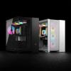 CORSAIR 6500D Airflow Mid-Tower ATX Dual Chamber PC Case  Tempered Glass  Reverse Connection Motherboard Compatible  No Fans Included  White view 2