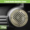 ACROPIX Universal 3" Car Speaker Grills Cover Round 3 Inch Audio Speaker Subwoofer Guard Protector Case with Mounting Screws ABS Khaki - Pack of 1 view 2