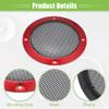ACROPIX Universal 3" Car Speaker Grills Cover Mesh Round 3 Inch Audio Speaker Subwoofer Guard Protector Case with Mounting Screws Iron Red - Pack of 4 view 4