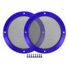 ACROPIX Universal 5" Car Speaker Grills Cover Mesh Round 5 Inch Audio Speaker Subwoofer Guard Protector Case with Mounting Screws Iron Blue - Pack of 2 view 1