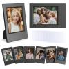 HIYQIN 8 Pack 2x3 Mini Photo Frames with Clear Protective Cover - Black view 1