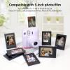 HIYQIN 8 Pack 2x3 Mini Photo Frames with Clear Protective Cover - Black view 2