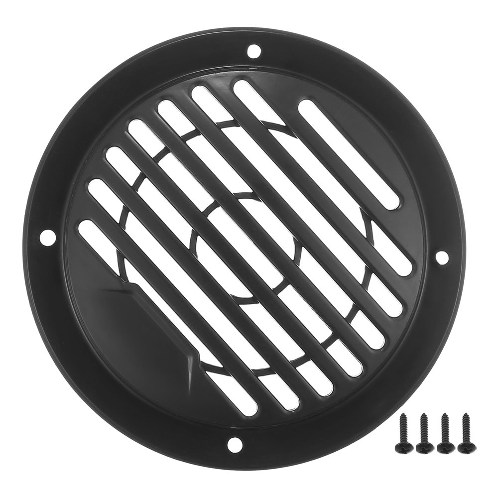 ACROPIX Universal 3" Car Speaker Grills Cover Round 3 Inch Audio Speaker Subwoofer Guard Protector Case with Mounting Screws ABS Black - Pack of 1