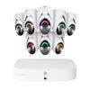 Lorex Fusion 4K 16 Camera Capable (8 Wired & 8 Wi-Fi) 2TB PoE NVR System w/ 8 Dome IP Cameras - Smart Security Lighting, Smart Motion Detection, Active Deterrence, Color Night Vision, Two-Way Talk view 1