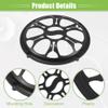 ACROPIX Universal 5" Car Speaker Grills Cover Round 5 Inch Audio Speaker Subwoofer Guard Protector Case with Mounting Screws ABS Black - Pack of 4 view 4