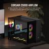 CORSAIR 2500D Airflow mATX PC Case  No Fans Included  Dual-Chamber Design  Wide Cooling Flexibility  Reverse Connection Motherboard Compatible  Black view 2