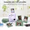 HIYQIN 2x3 Photo Frames for Instax Mini EVO 13 12 Liplay SE Link 3 Camera Film, 3-inch Small Picture Frame for Mini 11 40 41 90 99 7+ Photo with Clear Protective Film (8-Packs Green) view 3