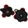 64 Camera TripodHead Leveling Base Aluminum Triple Wheel Leveler view 4