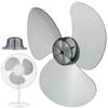 HOMSFOU 12 Inch Electric Fan Replacement Blades 3 Leaf Transparent Black Plastic Fan Blades for Table and Floor Fans Universal 11.22X11.22 Inch Ceiling Accessories view 1