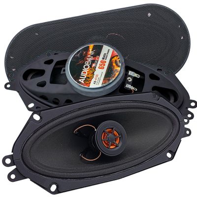 Audiobank AB410S 4x10 Inches 650 Watt Max Power 2-Way Car Audio Stereo Coaxial Speaker (1 Pair) - 2 Speakers