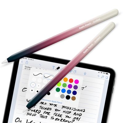 Apple Pencil Skin [2 Pack] Ultra Thin 3M Premium Vinyl Cover Greenguard Gold Ink Apple Pencil Full wrap Cover Case Gradient Color  2nd Generation (G09)