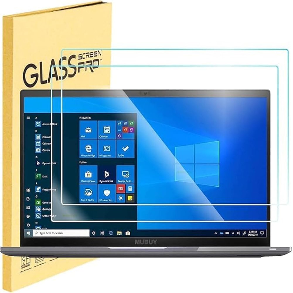 2 Pack 17.3" Laptop Screen Protector Tempered Glass Designed for Universal 17.3 inch with 16:9 Aspect Ratio Laptop Screen Protector, (383mm x 215mm) , High Definition Clear,9H Hardness, Bubble Free