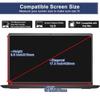 2 Pack 17.3" Laptop Screen Protector Tempered Glass Designed for Universal 17.3 inch with 16:9 Aspect Ratio Laptop Screen Protector, (383mm x 215mm) , High Definition Clear,9H Hardness, Bubble Free view 3