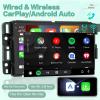 [2G+64G] Android 13 Car Radio for Chevy Silverado Chevrolet GMC Buick, 8 inch Touch Screen Stereo, Carplay/Android Auto/Hi-Fi Audio/1080P/SWC/Bluetooth + AHD Backup Camera view 4