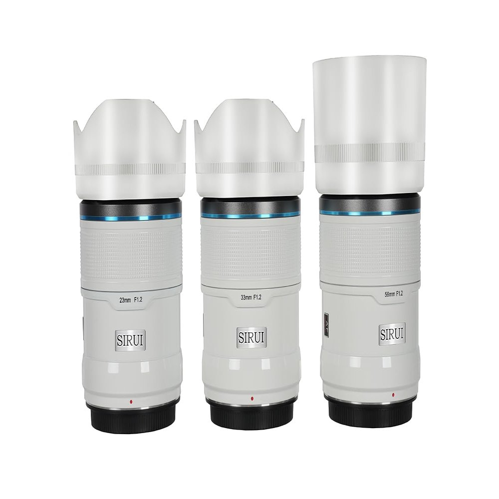Sirui Sniper f/1.2 Autofocus 3-Lens Kit (E Mount, White)