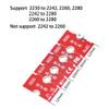 JOYJOM Nvme NGFF M.2 2230 to 2242 Adapter, 2230 to 2280 Adapter, 2230 to 2260 Extender, Support 2240 to 2280, 2260 to 2280 M2 view 2