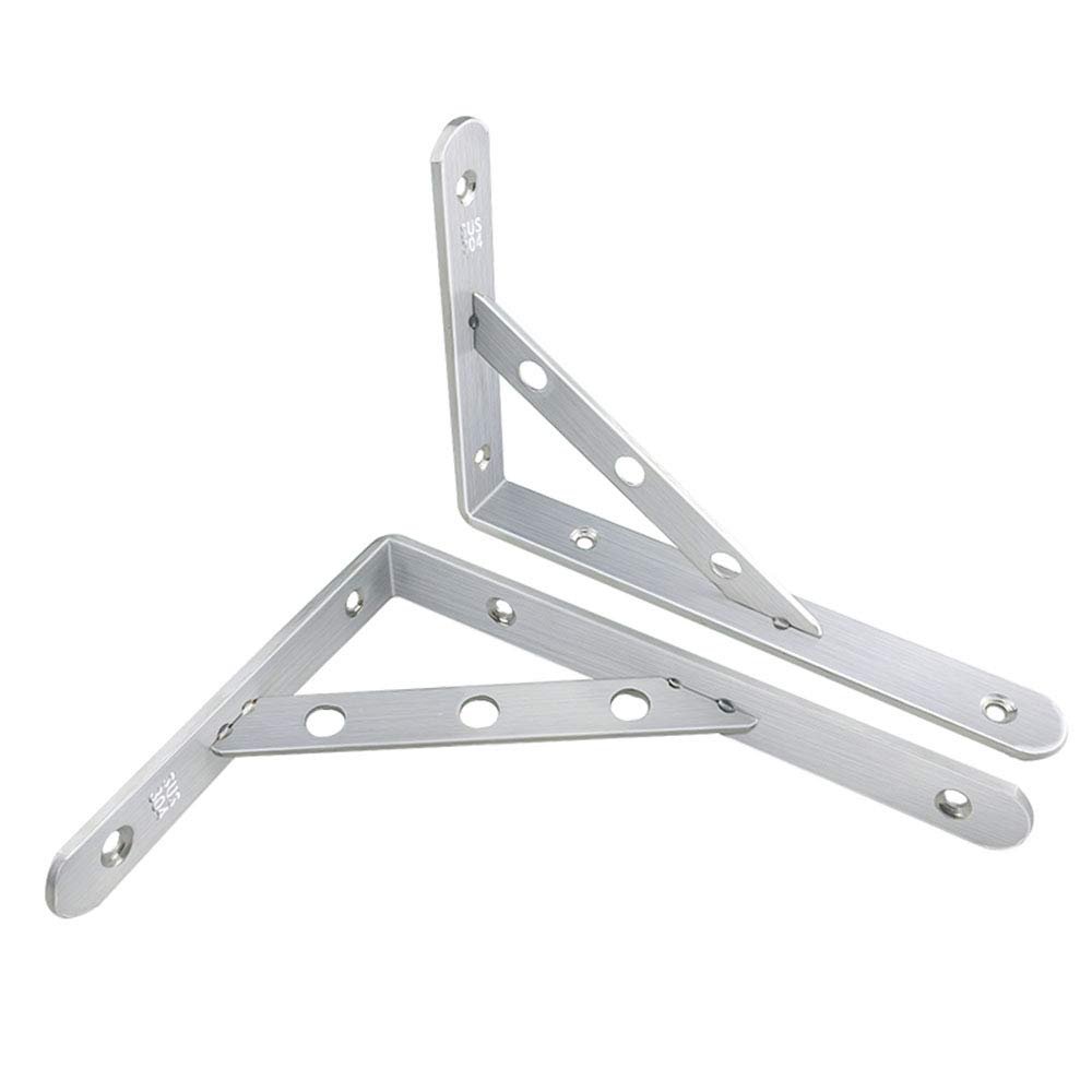 Triangle Board Shelf BracketsStainless Steel Triangular Bracket Wall Bearing Reset Rack Marble Hand wash Basin Bracket partition Wall Bracket Wall Support Tripod Household Rack Bracket (Color : Norma
