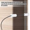 2pcs Wall Hole Cable Routing Kit for Starlink, Silicone Cable Feed Through Bushings Wall Grommets for 1 Inch Cables Cable Protective Sleeve for Starlink Cable Router and Ethernet Cable Adapter (White) view 3