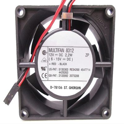 12V MULTIFAN 8312 2.2W 8032 Cooling Fan 80X80X32MM 2-Wire