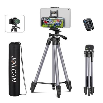 JOILCAN 67" Tripods Camera Tripod, Phone Tablet Tripod for Video Recording Vlog Photo with Remote Carry Bag, Aluminum Lightweight Travel Tripods