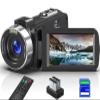 8K 64MP Video Camera Camcorder with IR Night Vision Vlogging Camera, 18X Zoom WiFi Digital Touch Screen Camcorder for YouTube with 32G SD Card, 2.4G Remote Control, Microphone, and Two Batteries view 1