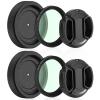 Adjustable Iris Aperture Diaphragm Filter Pack M30 to M37 Iris Aperture Diaphragm Adapter Optical Diaphragm 1.5-26mm Lens Module Adapter Ring PVS-14 PVS 14 (Adjustable Iris Filter Cover Set*2) view 1