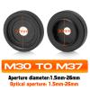 Adjustable Iris Aperture Diaphragm Filter Pack M30 to M37 Iris Aperture Diaphragm Adapter Optical Diaphragm 1.5-26mm Lens Module Adapter Ring PVS-14 PVS 14 (Adjustable Iris Filter Cover Set*2) view 3