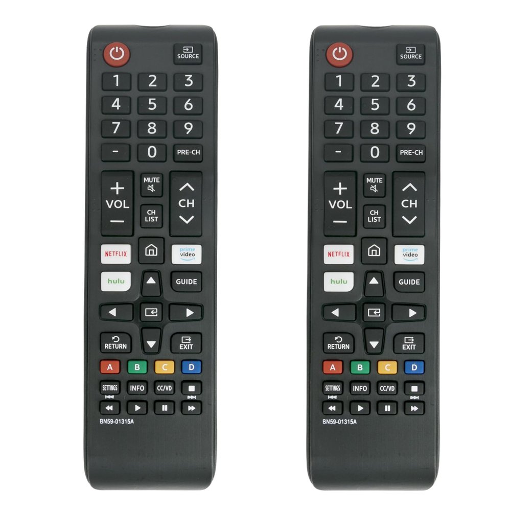 2 Packs Universal Replacement Remote Control Compatible for All Samsung TV, 4K Crystal TV, UHD,LED, QLED, LCD HDTV, Series 6/7/8/9/ TU-7000 Flat Curved Smart Television