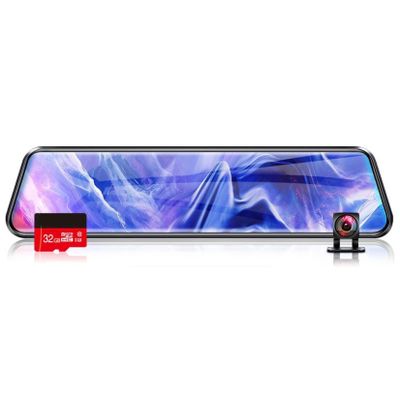 1296p HD Car Camera, Front and Rear Dual Recording with 32g Memory Card, 24 Hour Parking Mode, 170 Wide Angle Shot, Reverse Camera, G Sensor