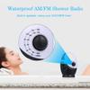 Meyrwoy Am Fm Radios,Waterproof Radio,Portable Radios, Mini FM AM Waterproof Shower Music Hanging Radio Suit Bathroom Bath Cabin Black Powerful Hi-Fi Speakers Portable Radio view 2