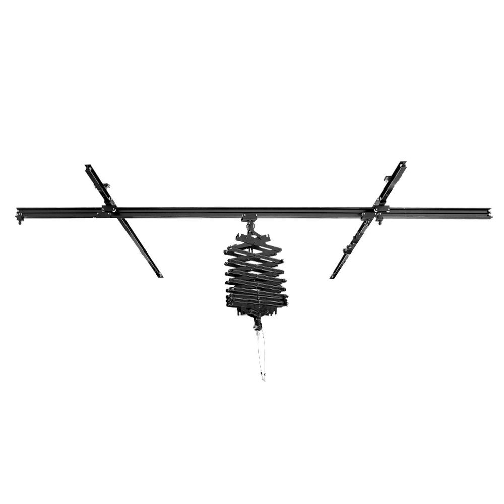 DATOUBOSS 78" x 78" Studio Lighting Support Rail System 43-200CM Drop Pantograph Smallpox Rail Track Kit Photography Pantograph System Complete Kit 2.0M (2.0M*2.0M-C)