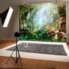 15x10ft Enchanted Forest Backdrop Spring Fairy Mushroom Wonderland Photography Background Kids Birthday Baby Shower Party Banner Decorations Supplies Photo Booth Props view 4