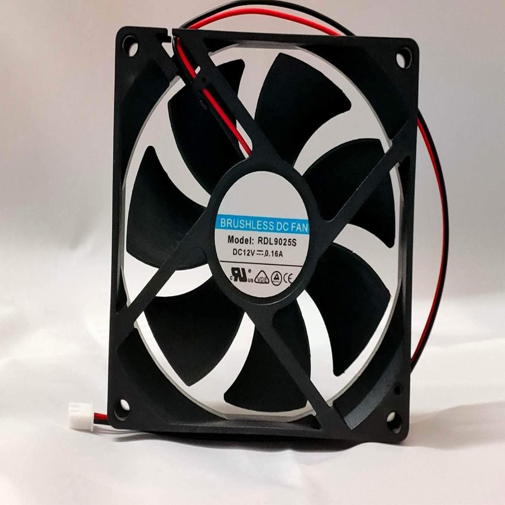 Cooling Fan 12V 90MM, RDL9025S DC12V 0.16A 9CM 90x90x25mm 9025 2-Wire